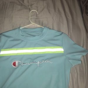 Light Blue CHAMPION shirt sleeve